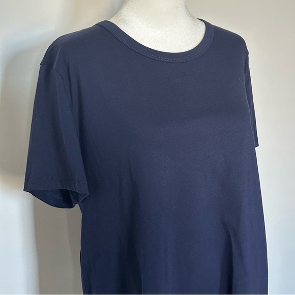 Gap Navy Organic Cotton Vintage Soft Crew Neck T-Shirt L New with Tags - Picture 5 of 5